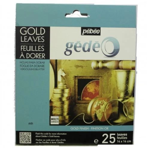 Pebeo Gedeo Gold Leaf for Gilding - Gold Silver Leaves / Mirror Red Blue Green - Image 1 of 1