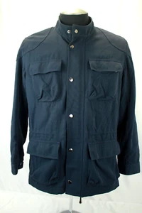 TILLEY SAFARI MEN'S NAVY BLUE 4 POCKET LINED JACKET SIZE L VGC! - Imagen 1 de 6
