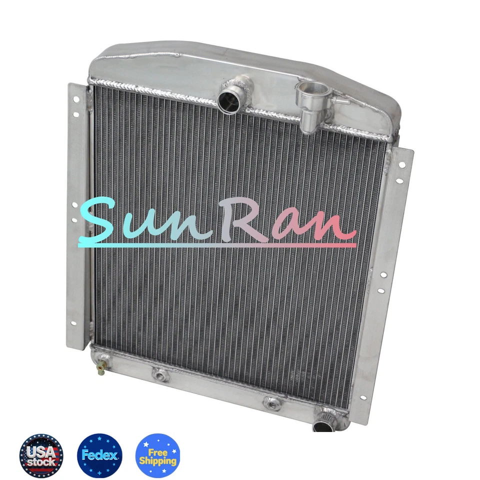 Radiador de aluminio de 3 filas para motor Chevrolet GMC 1948-1954 3,5 L 3,8 L 4,1 L 4,3 L l6 Foto 1 de 4