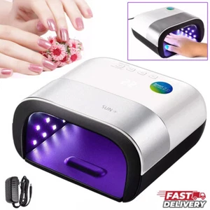 48W Led UV Nail Lamp Nail Dryer Gel Polish Manicure Light Smart Timer UK NEW- - Picture 1 of 9