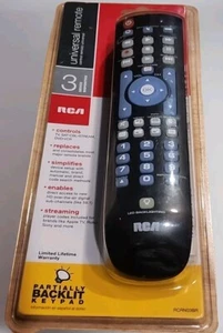 RCA 3-Device Universal Remote Control with Backlit Keys New In Package NiB  - Picture 1 of 6