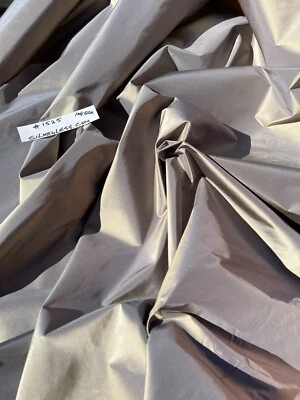 FABULOUS QUALITY IRIDESCENT SILK TAFFETA - SEATTLE HAZE!!! - Image 1 of 4