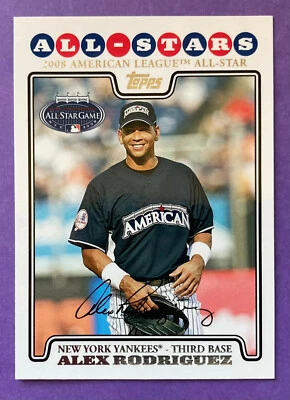 2008 Topps All-Star Alex Rodriguez #UH65 Baseball Card New York Yankees (14x AS) - Image 1 of 2