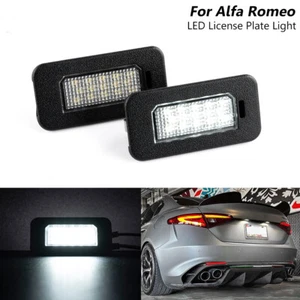 SMD 6000K White LED License Plate Light For Alfa Romeo Giulia Stelvio 2017-2022 - Bild 1 von 11