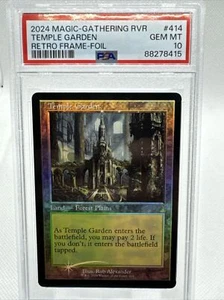 MTG Temple Garden (Retro Frame Foil) PSA 10 Pop.2 English **US SHIP** - Picture 1 of 2