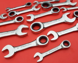 NEW Choice Gearwrench Stubby Ratcheting Combination Ratchet Wrench SAE Metric - Picture 1 of 48