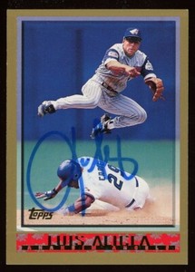 1997 Topps LUIS ALICEA Signed Card autograph auto CARDINALS RED SOX ANGELS