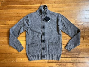 Gant Alpaca Blend Cardigan Sweater Men’s Large Grey - Picture 1 of 16