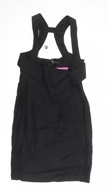 Full Circle Womens Black Cotton Blend Shift Size 14 Zip - Image 1 of 4