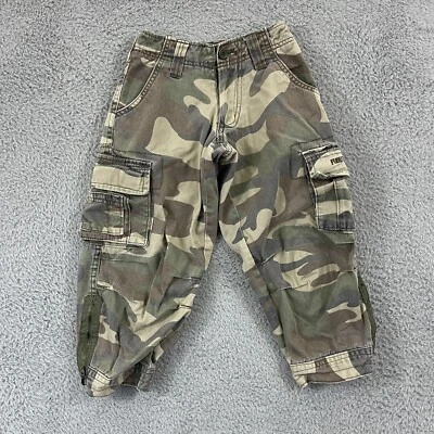 Pantalones Fubu Vintage Jóvenes Niños 4 Camuflados Carga Sueltos Años 90 Cremallera Ropa de Calle Hip Hop Foto 1 de 4