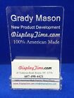 Personalized AcrylicGlass NAME PLATE BAR Desk with Business Card Holder Vertical