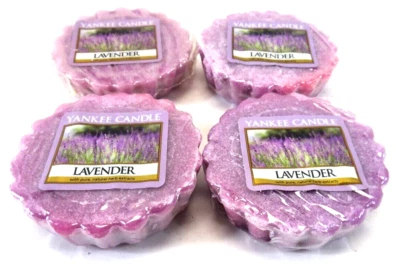 Yankee Candle Lavender Tarts / Melts Lot of (4) FACTORY SEALED MELT FREE SHIP - Image 1 of 3