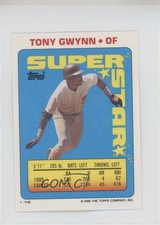 1990 Topps Super Star Sticker Back Cards Tony Gwynn Ruben Sierra ( 161) HOF