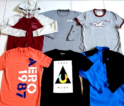 LOTE TOP HOLLISTER, AREO, SPYDER Y RELIGIÓN VERDADERA PARA NIÑOS TALLA 18/20 ¡EN EXCELENTE ESTADO USADO! Foto 1 de 4