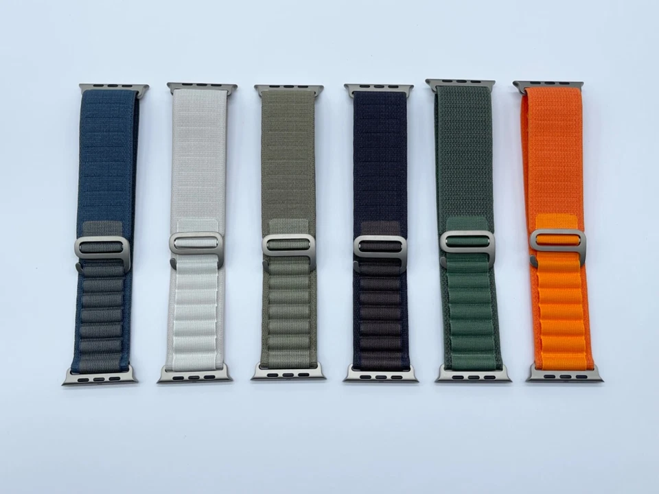 Genuine Apple Watch Ultra Alpine Loop Band 49mm 46mm 45mm - Natural Titanium - Image 1 of 4