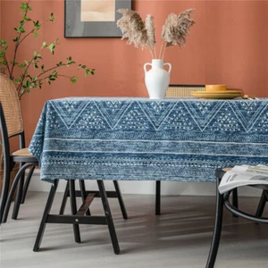 Bohemian Print Tablecloth Kitchen Party Dining Tea Table Cloth Cover Home Decor - Picture 1 of 23