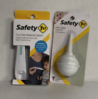 Baby Safety 1st Set of White Infant Nasal Aspirator & Fuss Free Medicine Spoon