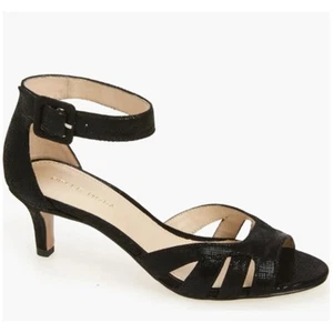 NEW Pelle Moda Ankle Strap Sandal Low Kitten Heel Betina Dressy Elegant Wedding - Picture 1 of 11