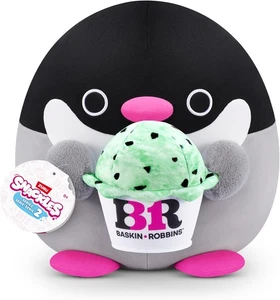 Snackles Serie 2 Pinguin & Baskin-Robbin 8 Zoll Plüsch Baskin Robbins  - Bild 1 von 7