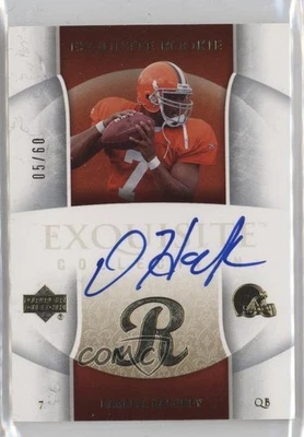 2006 Upper Deck Exquisite Collection Gold /60 Darrell Hackney #72 Rookie Auto RC - Image 1 of 2