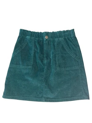 Old Navy Girls Large 10/12 10 12  High Waisted Corduroy A Line Skirt Pockets - Image 1 of 4