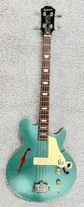 Epiphone Jack Casady Signature Series Electric Bass Guitar in Faded Pelham Blue - Picture 1 of 9