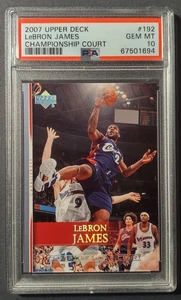 2007-08 UD Lebron James 192 Campionato Corte PSA 10 - Foto 1 di 2