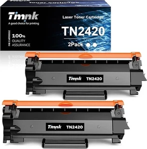 Timink TN2420 Cartucce 2 BLACK Di Toner Compatibili per Brother - Imagen 1 de 6
