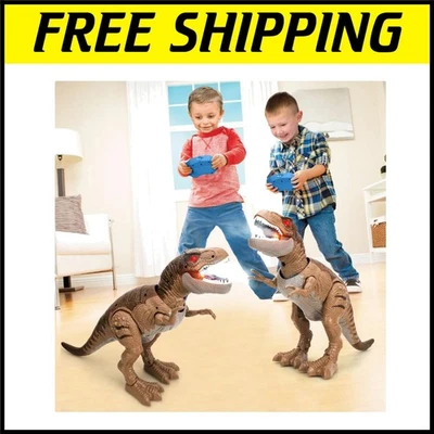 Dinosaur Adventure Set: Remote-Control T-Rex Toy & Bonus Dinosaurs for Kids - Image 1 of 4