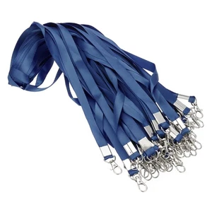 100pcs 48cm Lanyards Bulk Teacher Durable Personalized with Clip Navy Blue - Photo 1 sur 6