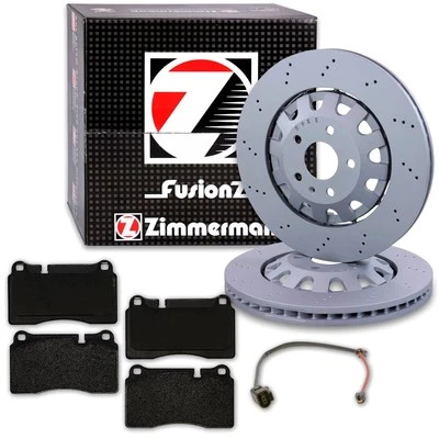 Zimmermann BREMSSCHEIBEN 370mm + BELÄGE VORNE für AUDI TT RS SEAT LEON CUPRA 5F - Bild 1 von 4