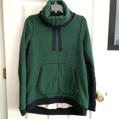 Pullover Lululemon Avenue Hyper Stripe Green Bean Tintero Acogedor Vellón talla 8 Foto 1 de 4