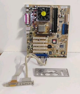 Computer Vintage Motherboard Socket 478 - Asus A7V8X +CPU AMD ATHLON+RAM✅AGP ATX - Photo 1/4