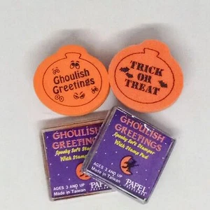 Papel Freelance Ghoulish Greetings Halloween Soft Stampers-Ink Pads-Vintage - Picture 1 of 9