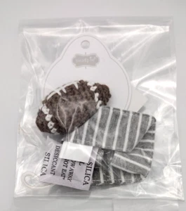 New Mud Pie Crochet Knit Football Pacifier, Pacy Clip, Baby, Newborn, Gray - Picture 1 of 2
