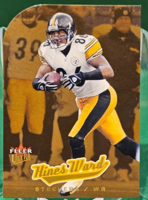 2005 Fleer Ultra GOLD Medallion HINES WARD #10 Die Cut - Image 1 of 3