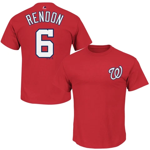 Washington Nationals #6 Anthony Rendon Player T-shirt Big & Tall MLB Cover