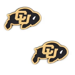 NCAA Colorado Buffaloes Team For Crocs Shoe Charms Jibbitz - 2 Pieces - Picture 1 of 1