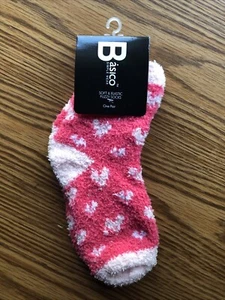 Basico Fuzzy Socken für Erwachsene Einheitsgröße Herzen neu mit Etikett - Bild 1 von 2
