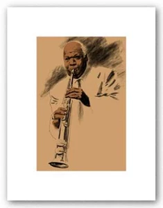 Sidney Bechet signierter Giclée Clifford Faust Kunstdruck 12x8 - Bild 1 von 1