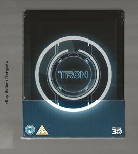DISNEY'S TRON LEGACY - UK EXCLUSIVE 3D + 2D BLU RAY STEELBOOK - NEW & SEALED