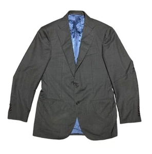 Abrigo Deportivo Sid Mashburn Hombres 36R Gris 2 Botones Forrado Lana Blazer Chaqueta Negocios - Imagen 1 de 11