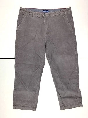 Pantalones de pana IZOD para hombre W38 x L29 gris calce recto algodón calce clásico Foto 1 de 4