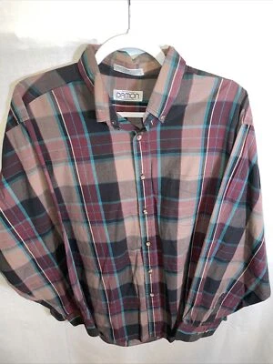 Damon Mens Dress Shirt Size XL Purple Striped Button Up Long Sleeve Business - Image 1 of 4