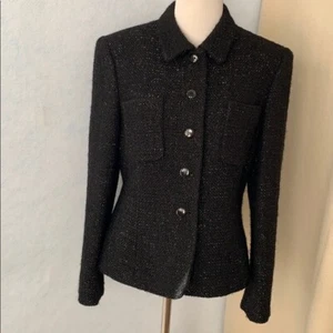 Wool Tweed Sparkle Blazer - Jones New York - Picture 1 of 12