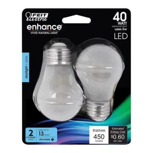 Feit Electric BPA1540W95CAFL2 5W 450 Lumens Daylight Dimmable LED Light Bulb - Picture 1 of 1