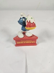SCHLUMPF EIN GRAMM -- Standfuß -- Lecker Geburtstag RAR!! - Bild 1 von 3