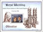 Gibraltar Block10 (Complete Issue) Unmounted Mint / Never Hinged 1986 Royal Wedd