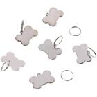 Silver Blank Tags Hole Stamping Blanks Bracelet Dog Tags  DIY Jewelry Making