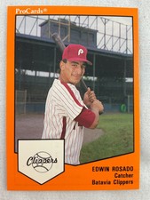 1989 Batavia Clippers-ProCards Minor League Baseball Card-Edwin Rosado